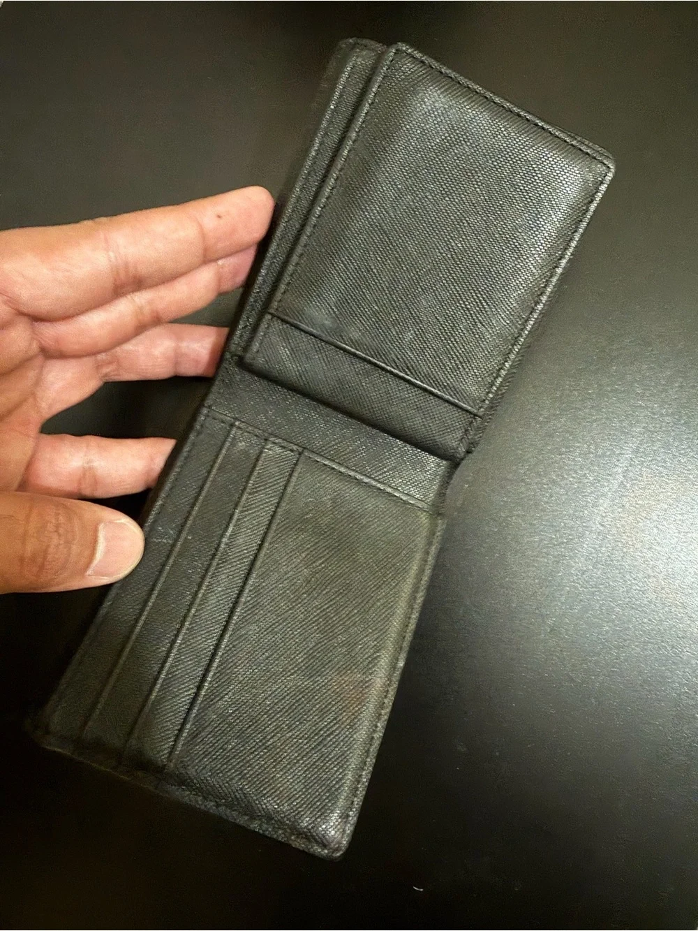MCM Light Blue Monogram Card & Key Holder